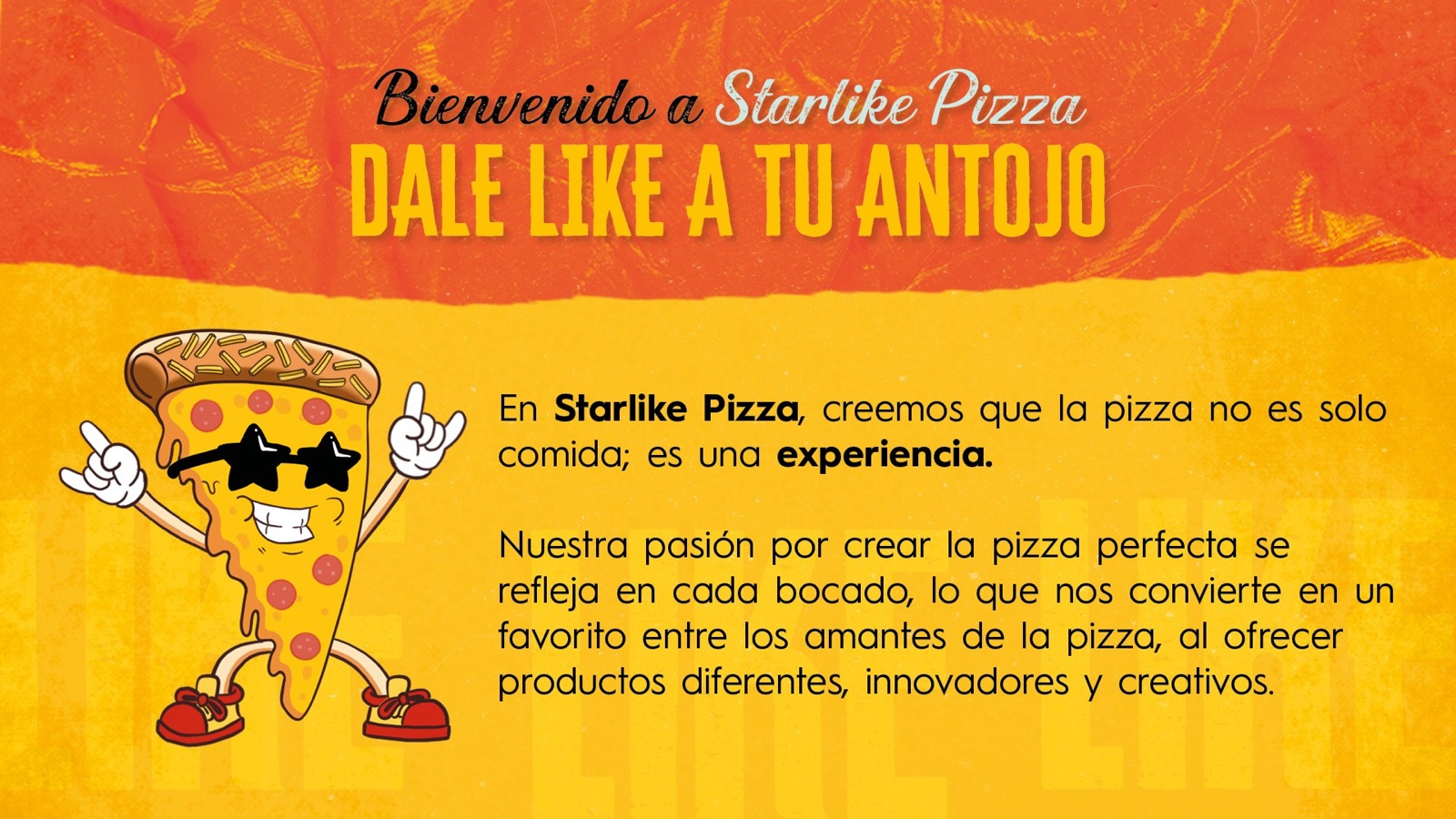 Material de franquicia Starlike Pizza